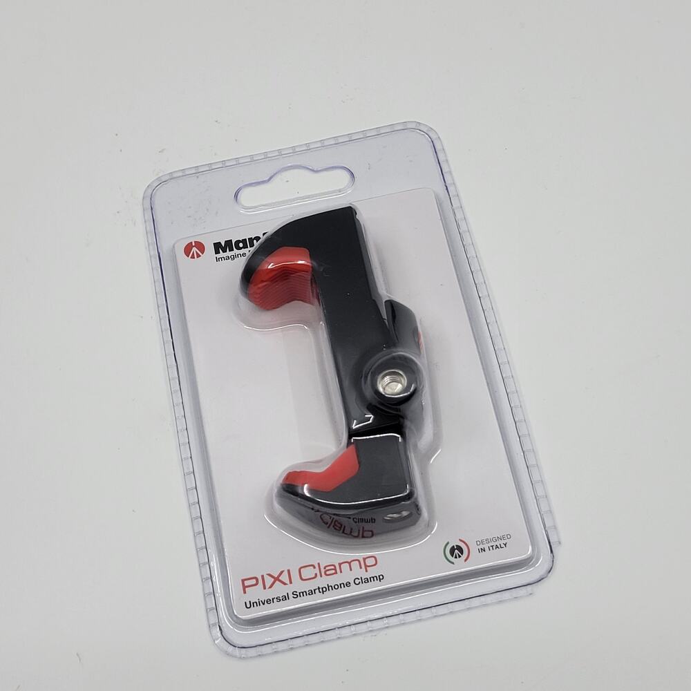 Manfrotto Universal Smartphone Clamp #MCPIXI Mount Tripod with Hotshoe New